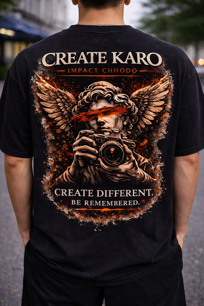 Premium Create Karo Oversized Tee