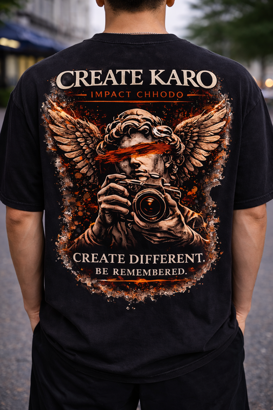 Premium Create Karo Oversized Tee